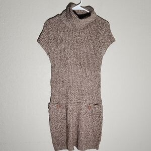 JJ Always Sweater dress bodycon XL Women's Brown Turtleneck Sweater Dress